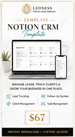 Notion CRM Template