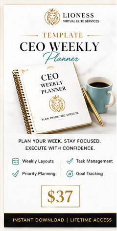 CEO Weekly Planner